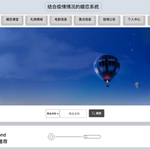 结合疫情情况的婚恋系统