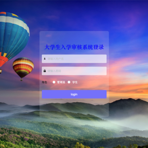 大学生入学审核系统的设计与实现