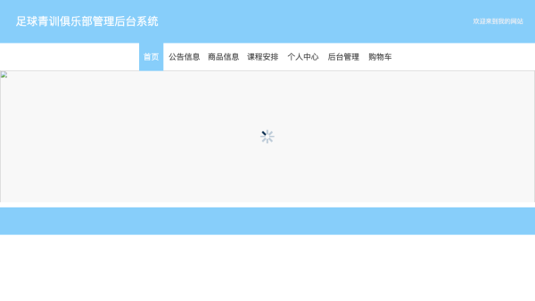 基于Web足球青训俱乐部管理后台系统开发