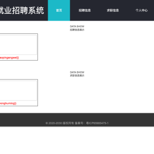 大学生就业招聘系统的设计与实现