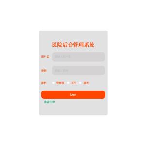 基于springboot的医院后台管理系统的设计与实现