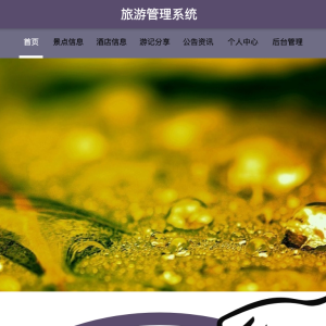 旅游管理系统